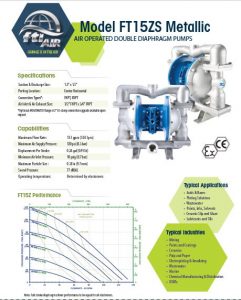 FTI Air 15ZS pump stainless steel tech flyer
